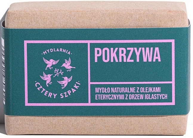 Natural Nettle Soap with Coniferous Essential Oils - Cztery Szpaki With Coniferous Essential Oils — photo N1