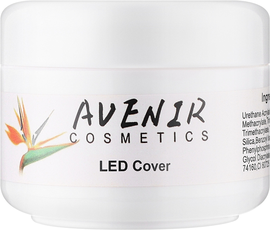 Single-Phase Nail Extension Gel - Avenir Cosmetics LED Cover Gel — photo N2