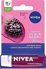 Fragrances, Perfumes, Cosmetics Lip Balm "Blackberry Shine" - NIVEA Blackberry Shine Lip Care