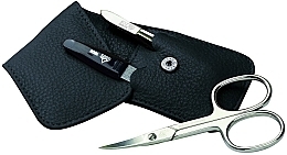 Manicure Set 'Siena', 3 pcs, black - Erbe Solingen — photo N1