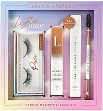 Fragrances, Perfumes, Cosmetics Lola's Lashes Pixie Hybrid Magnetic Eyelash Kit (eyeliner/3ml + remover/2.5ml + eyelashes/2pcs + brush) - Set