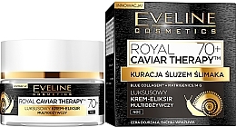 Fragrances, Perfumes, Cosmetics Luxurious Deep Regenerating Night Elixir Cream 70+ - Eveline Cosmetics Royal Caviar Therapy 70+