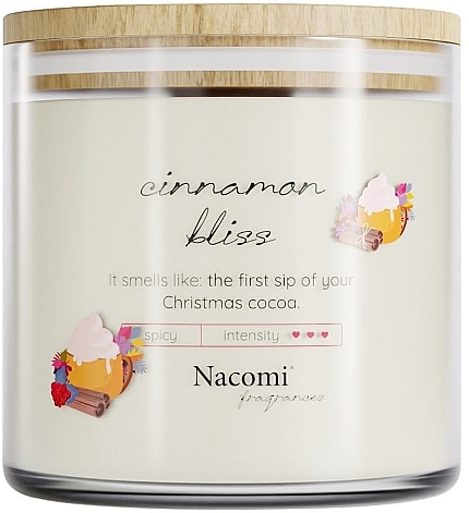Scented Soy Candle 'Cinnamon Bliss' - Nacomi Fragrances — photo N1