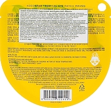 Hydrogel Eye Patches "Tropical Fruit. Mango" - Kocostar Tropical Eye Patch Mango — photo N2