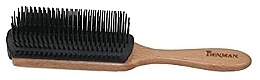 Fragrances, Perfumes, Cosmetics D14 Hair Brush, wooden handle, large - Denman Large Styling Brush Beech Handle