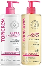 Set - Topicrem Ultra-Moisturizing (sh/oil/500ml + b/milk/500ml) — photo N1