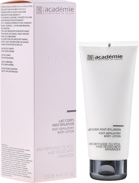 Post Depilatory Body Lotion - Académie Lait Corps Post Epilation — photo N1