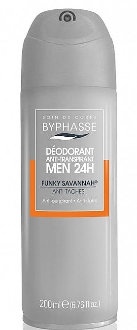 Deodorant - Byphasse Men 24h Anti-Perspirant Deodorant Funky Savannah Spray — photo N1