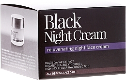 Fragrances, Perfumes, Cosmetics Night Face Cream "Black Night" - Natura Siberica Fresh Spa Imperial Caviar Black Night Cream