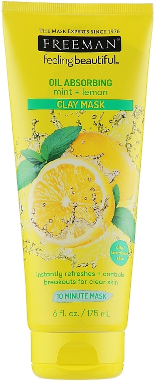 Mint & Lemon Facial Clay Mask - Freeman Feeling Beautiful Clay Mask Mint & Lemon — photo N2