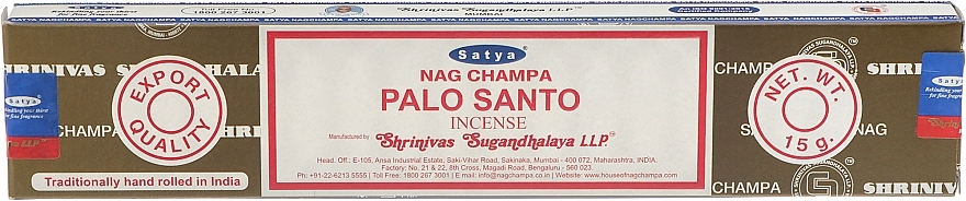 Palo Santo Incense - Satya Palo Santo Incense — photo N1