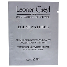 Fragrances, Perfumes, Cosmetics Hair Shine Cream - Leonor Greyl Eclat Naturel Texturizing Styling Cream (sample)