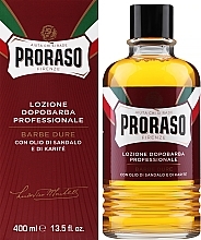 Sandalwood After Shave Lotion - Proraso After Shave Lotion Sandalwood Red — photo N18