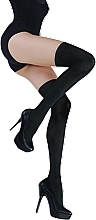 Fragrances, Perfumes, Cosmetics Tights with Stockings Imitation 'Attraction', 40 Den, nero/nero - Knittex