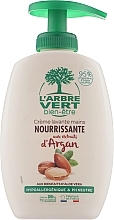 Fragrances, Perfumes, Cosmetics Hand Cream Soap with Argan Oil  - L'Arbre Vert Hand Wash Cream with Argan (with dispenser)