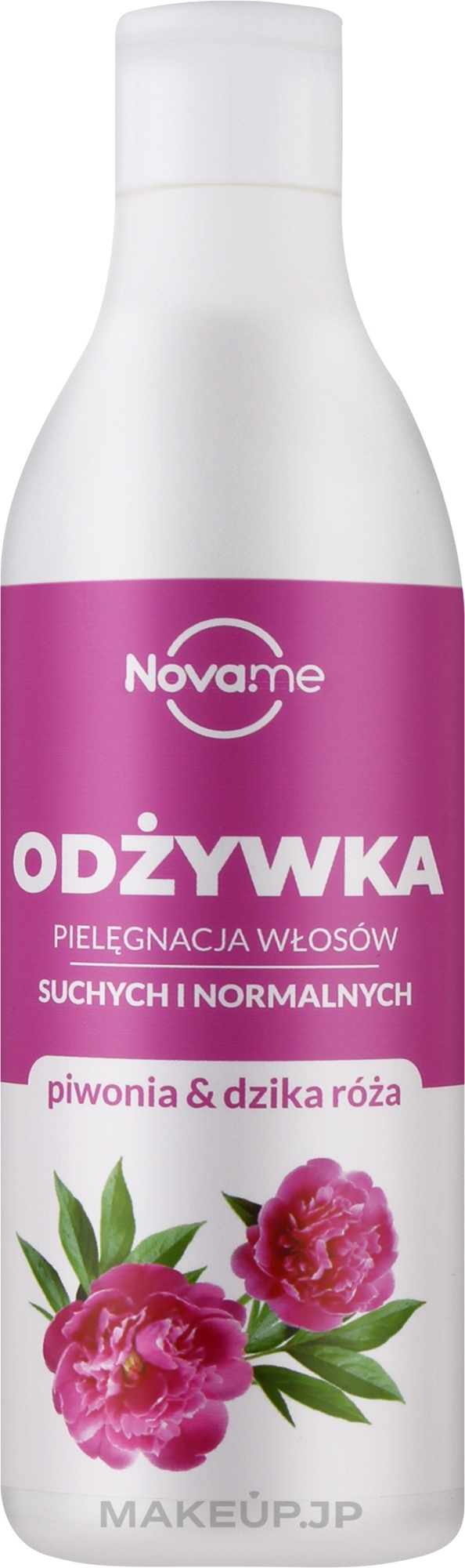 Peony & Wild Rose Conditioner for Dry & Normal Hair - Novame — photo 300 ml