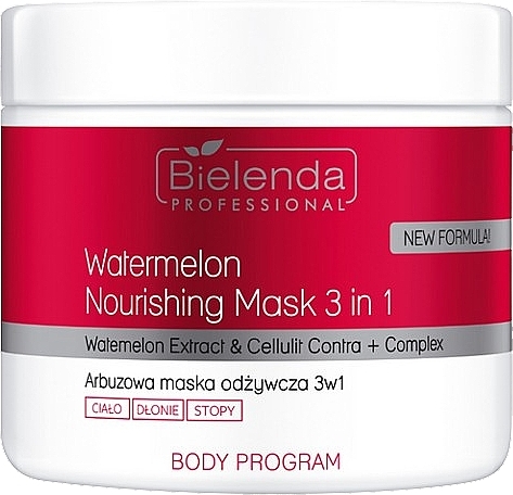 Watermelon Nourishing Mask 3 In 1 - Bielenda Professional Body Program Watermelon Nourishing Mask 3 In 1 — photo N1