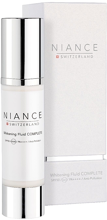 Brightening Face Fluid - Niance Whitening Fluid Complete SPF50/UVA/PA++++/Anti-Pollution — photo N1