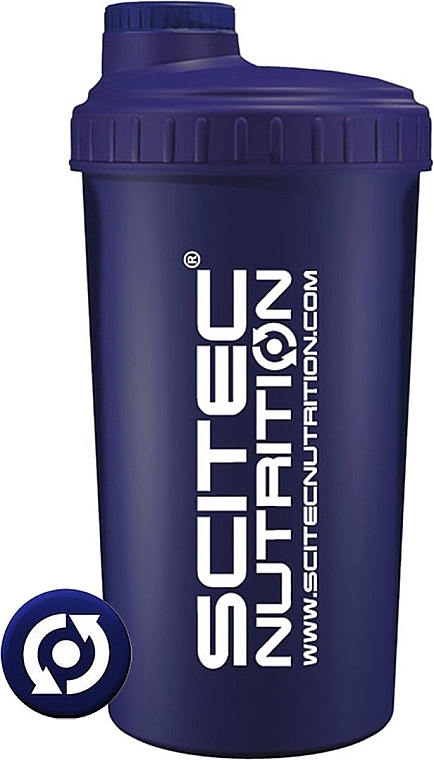 Shaker 700 ml, dark blue - Scitec Nutrition Shaker Navy Blue — photo N2