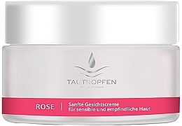 Fragrances, Perfumes, Cosmetics Soothing Rose Face Cream - Tautropfen Rose Gentle Facial Cream