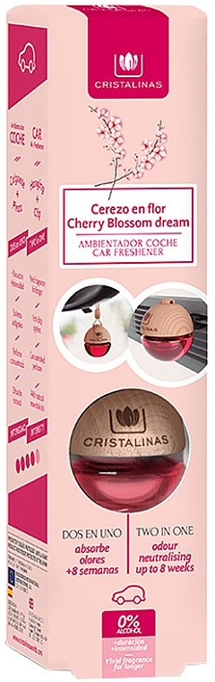 Car Air Freshener "Cherry Blossom Dream" - Cristalinas Cherry Blossom Dream — photo N1