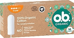 Super Tampons, 16 pcs - O.b. Organic Super — photo N2