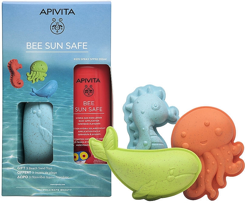 Set - Apivita Bee Sun Safe (sun/spray/200ml + toy/3szt) — photo N1