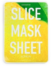 Fragrances, Perfumes, Cosmetics Facial Sheet Mask "Lemon" - Kocostar Slice Mask Sheet Lemon