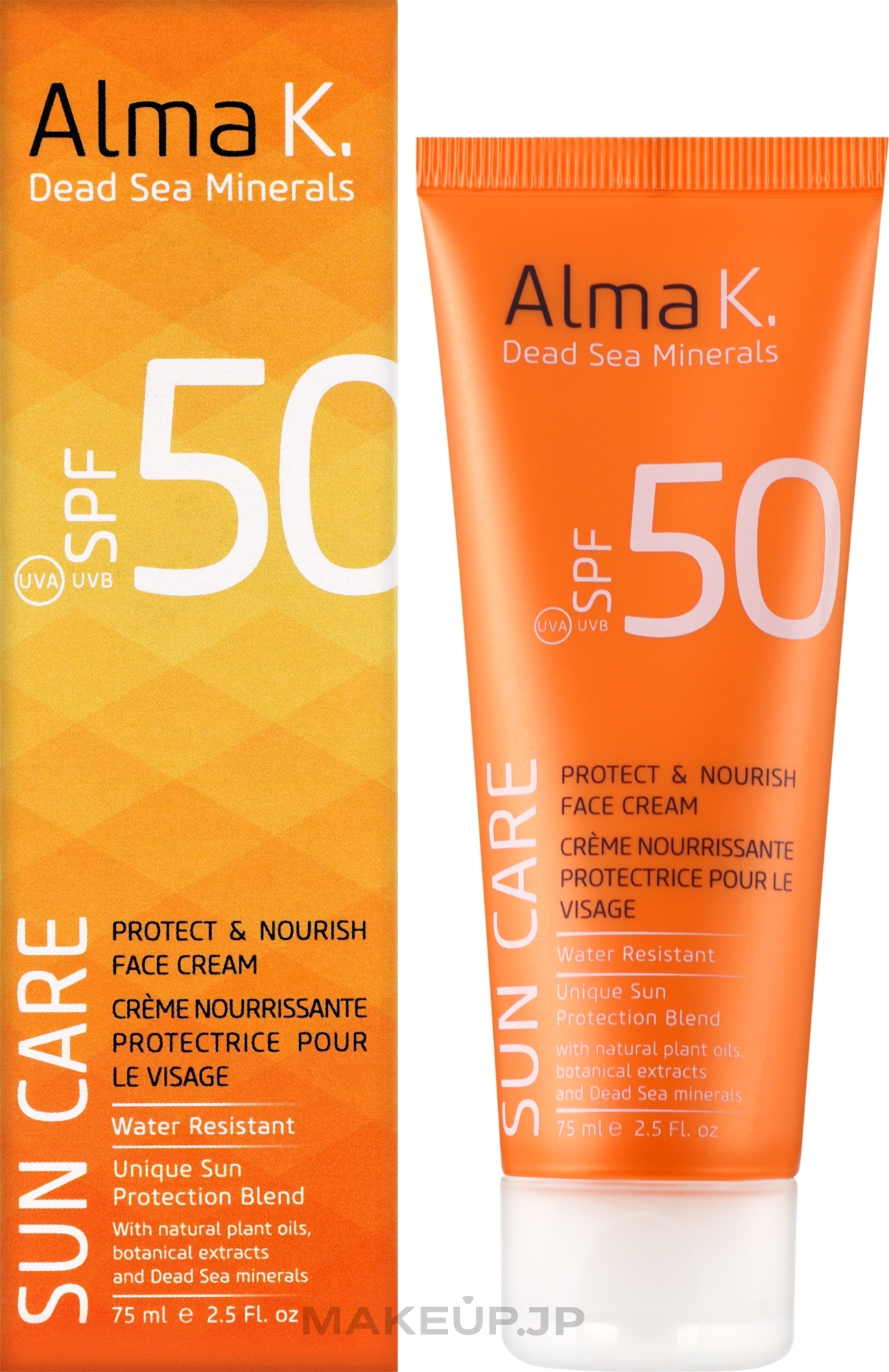 Face Sunscreen - Alma K Sun Care Protect & Nourish Face Cream SPF 50 — photo 75 ml