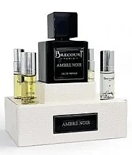 Fragrances, Perfumes, Cosmetics Brecourt Ambre Noir - Set (edp 100 ml + edp 2 x 7 ml + edp 2 x 5 ml)