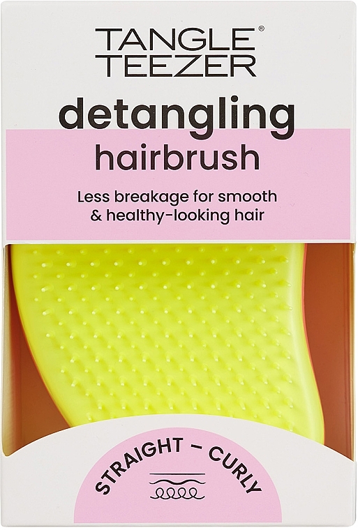 Hair brush - Tangle Teezer The Original Salmon Pink Hyper Yellow — photo N5