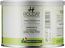 Warm Depilatory Wax with Green Tea Extract - Holiday Depilatory Wax Green Tea — photo N2