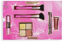 Set, 6 products - Makeup Revolution Blush and Glow Set — photo N2