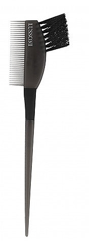 Hair Coloring Brush with Comb, black - Lussoni — photo N1