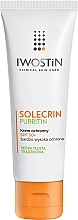 Fragrances, Perfumes, Cosmetics Oily Skin Sunscreen Cream - Iwostin Solecrin Purritin Protective Cream SPF 50+