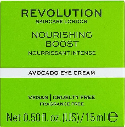 Eye Cream with Avocado - Revolution Skincare Nourishing Boost Avocado Eye Cream — photo N3