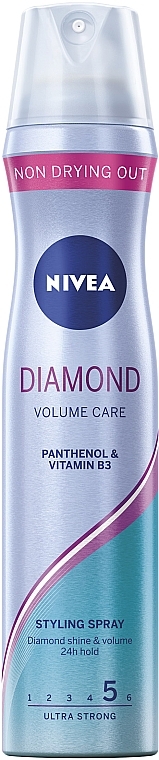 Extra Strong Hold Hair Spray "Volume & Shine" - NIVEA Diamond Volume Care 5 — photo N1