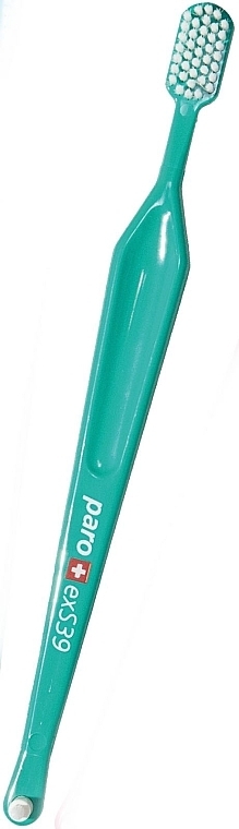 S39 Toothbrush, turquoise - Paro Swiss Toothbrush (polyethylene packaging) — photo N1