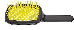 Hair Brush, black and yellow - Janeke CurvyM Extreme Volume Brush — photo N1