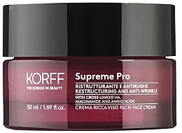 乾燥肌用のシワ改善クリーム - Korff Supreme Pro Rich Face Cream — photo N1