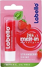 Lip Balm "Strawberry" - Labello Lip Care Strawberry Shine Lip Balm — photo N1