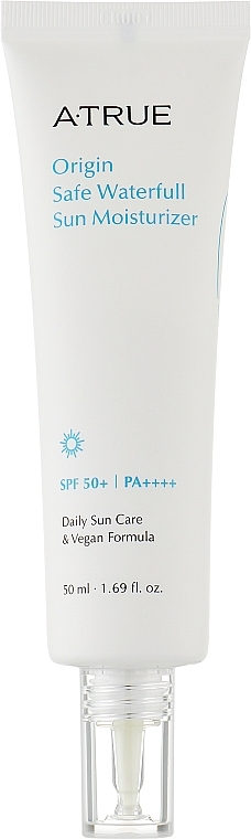 Moisturizing Sunscreen Cream - A-True Origin Safe Waterfull Sun Moisturizer SPF50+/PA++++ — photo N1