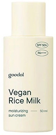 Face Sunscreen - Goodal Vegan Rice Milk Moisturizing Sun Cream SPF50+ PA++++ — photo N1