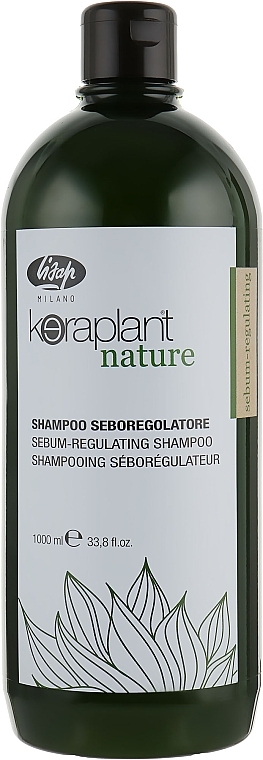 Oil-Control Shampoo - Lisap Keraplant Nature Sebum-Regulating Shampoo — photo N5