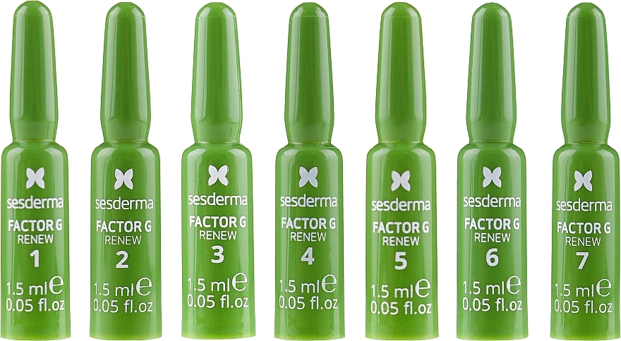 Face Ampoules - SesDerma Laboratories Factor G Renew Biostimulating Ampoules Anti-Ageing Action — photo N4