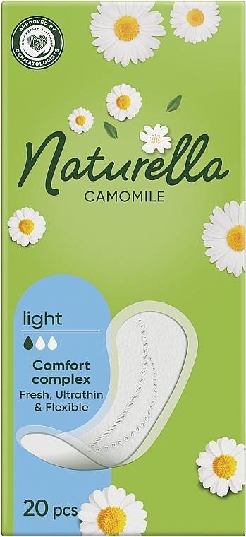 Daily Sanitary Pads, 20 pcs - Naturella Camomile Light — photo N2