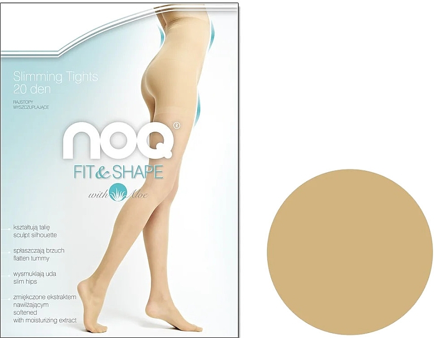 Women Slimming Tights 'Susanne', 20 Den, skin - Knittex — photo N1