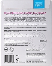 Hyaluronic Acid Face Mask - Czyste Piekno Hyaluronic Face Mask — photo N7