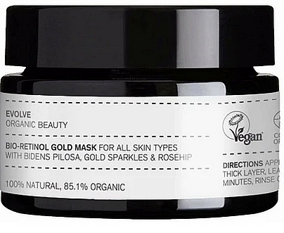 Face Mask - Evolve Organic Beauty Masks Bio-Retinol Gold Mask — photo N1