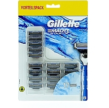 Fragrances, Perfumes, Cosmetics Razor Refill, 17 pcs. - Gillette Mach3 Start